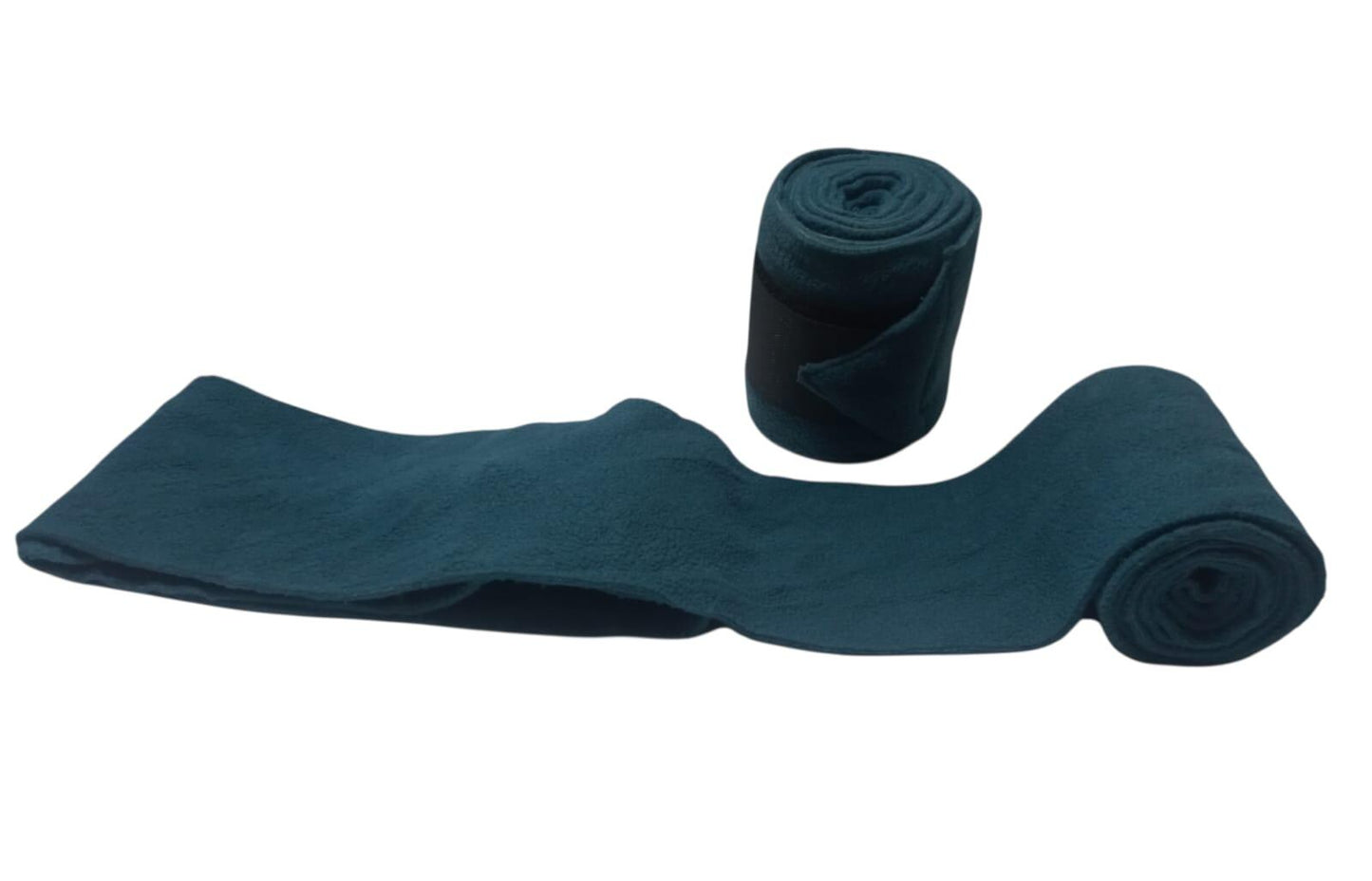 Teal Fleece Horse Polo Wraps - Set of 4