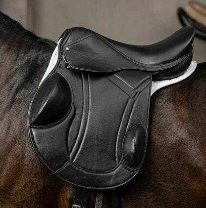 Black Leather Dressage Saddle