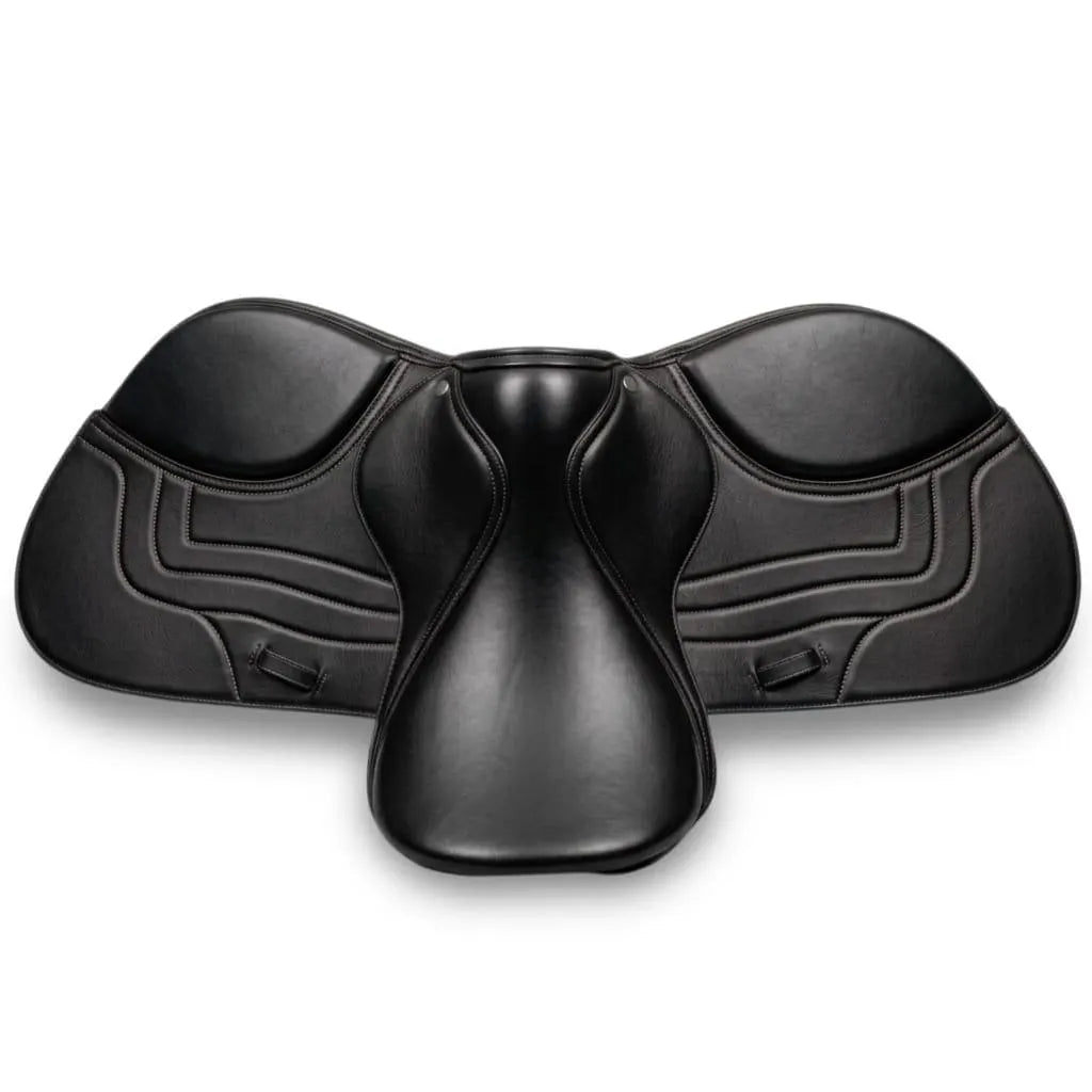 Black Leather English Jumping Saddle