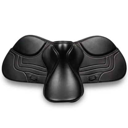 Black Leather English Jumping Saddle