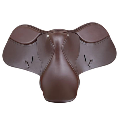 Brown Handcrafted Leather English Jumping Saddle