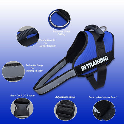 No-Pull Dog Harness with Customizable Velcro Patch