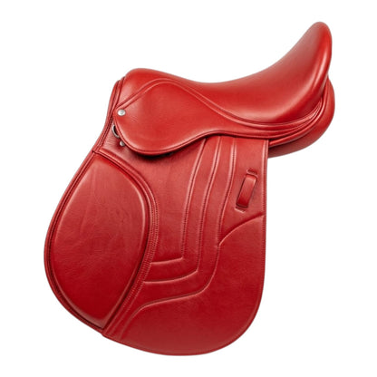Red English Jumping Saddle