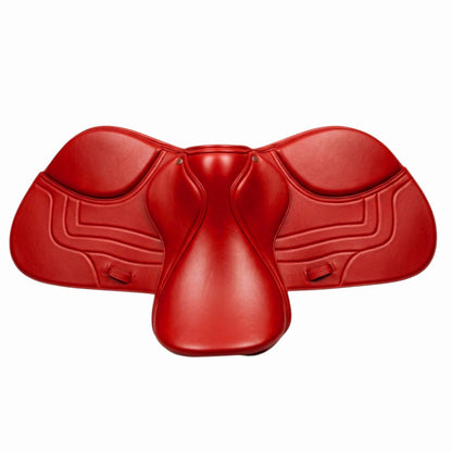 Red English Jumping Saddle