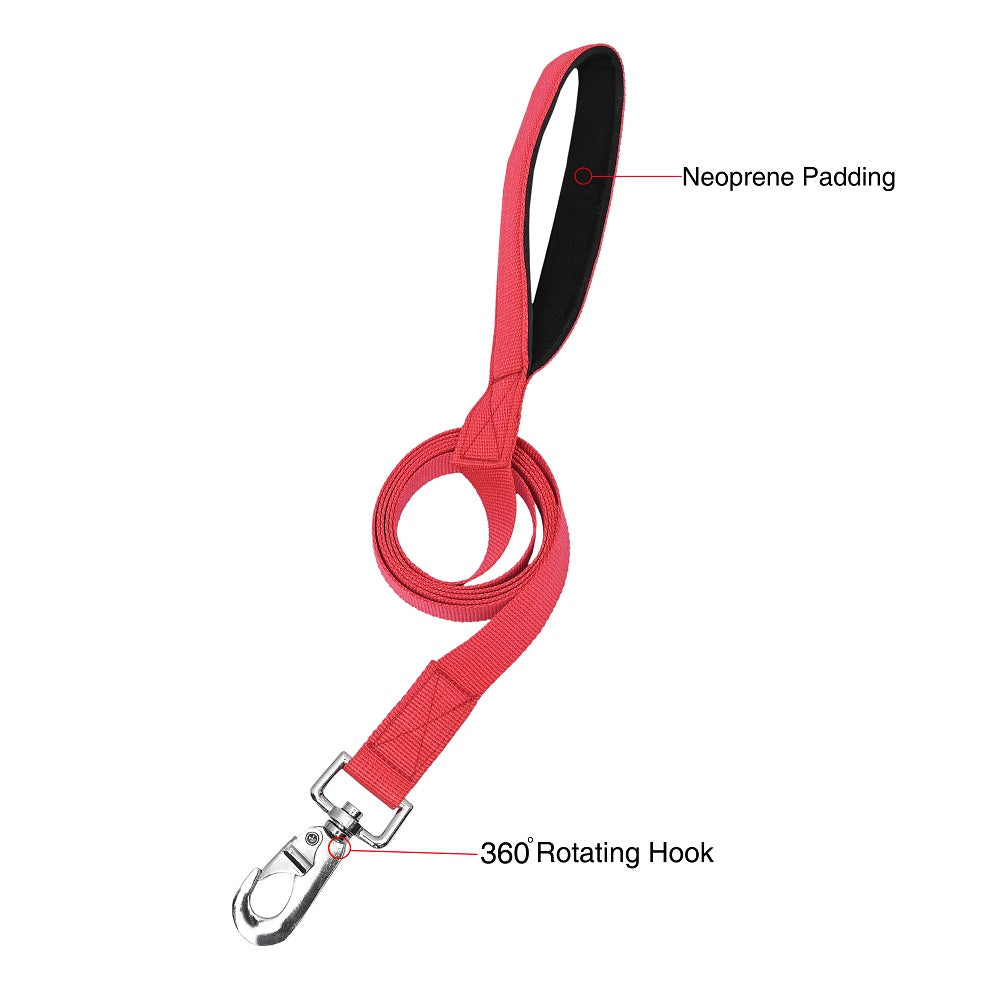Nylon Dog Leash with Padded Handle – Durable & Comfortable
