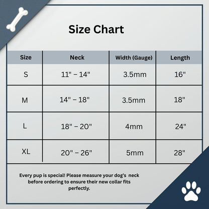Stainless Steel Choke Chain Dog Training Collar