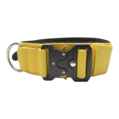 Tactical Dog Collar with Handle & Neoprene Padding – Heavy-Duty & Secure