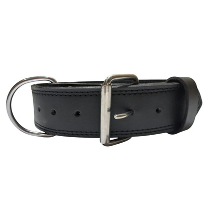 Heavy-Duty Leather Dog Training Collar – Strong, Comfortable & Built to Last