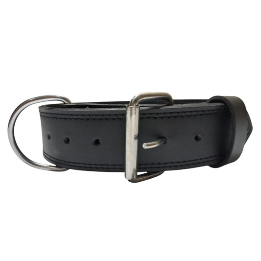 Heavy-Duty Leather Dog Training Collar – Strong, Comfortable & Built to Last