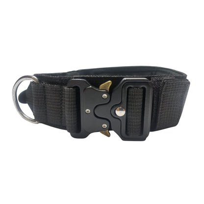 Tactical Dog Collar with Handle & Neoprene Padding – Heavy-Duty & Secure