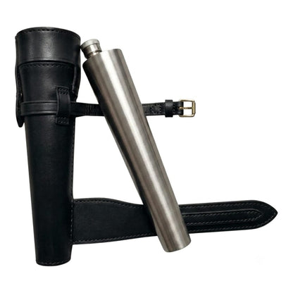 Leather Riding Hip Flask Holder with Stainless Steel Flask