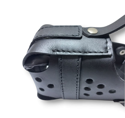 Premium Leather Padded Dog Muzzle