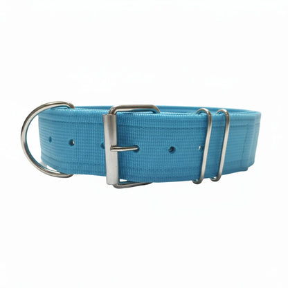 Heavy-Duty Nylon Dog Collar with Custom Name Velcro Patch – Durable & Secure