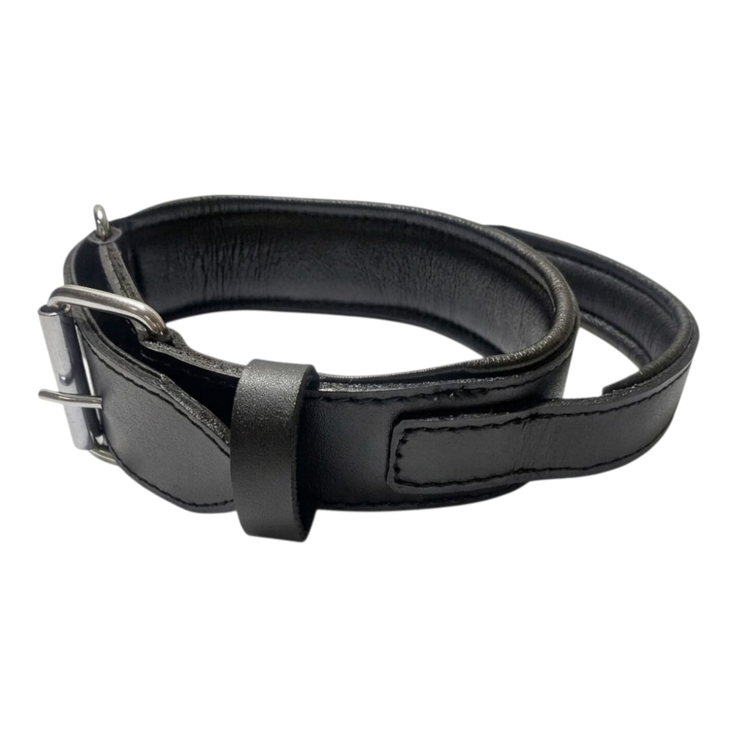 Padded Leather Dog Training Collar with Handle – Strong, Comfortable & Secure