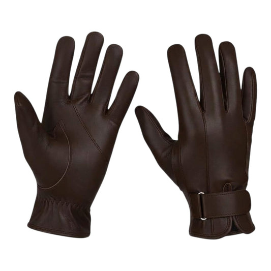Brown Leather Horse Riding Gloves | Horse Riding & Outdoor Sports