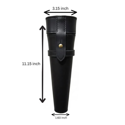 Leather Riding Hip Flask Holder with Stainless Steel Flask