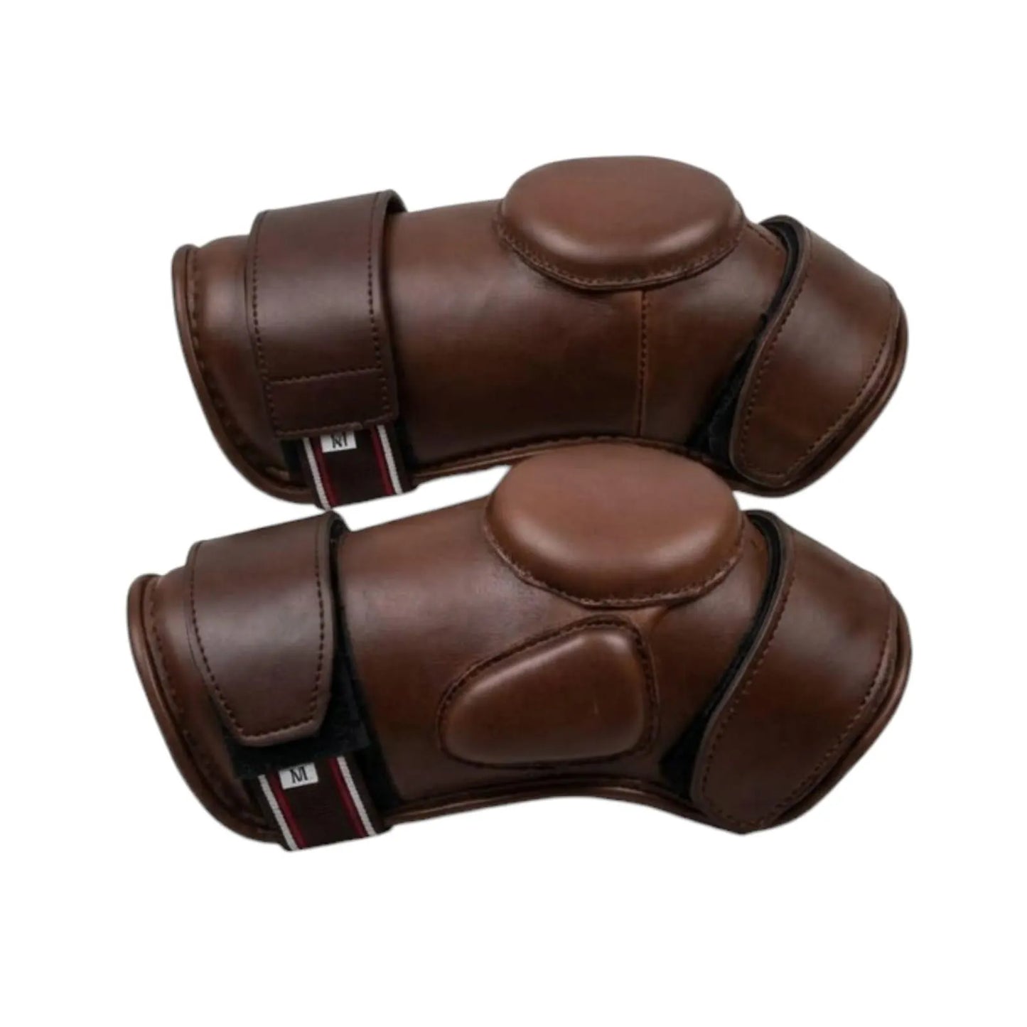 Leather Polo Knee Guards Brown