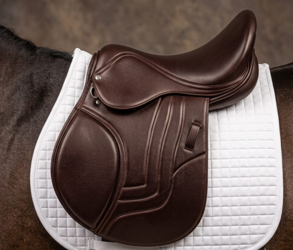 Leather English Jumping Saddle