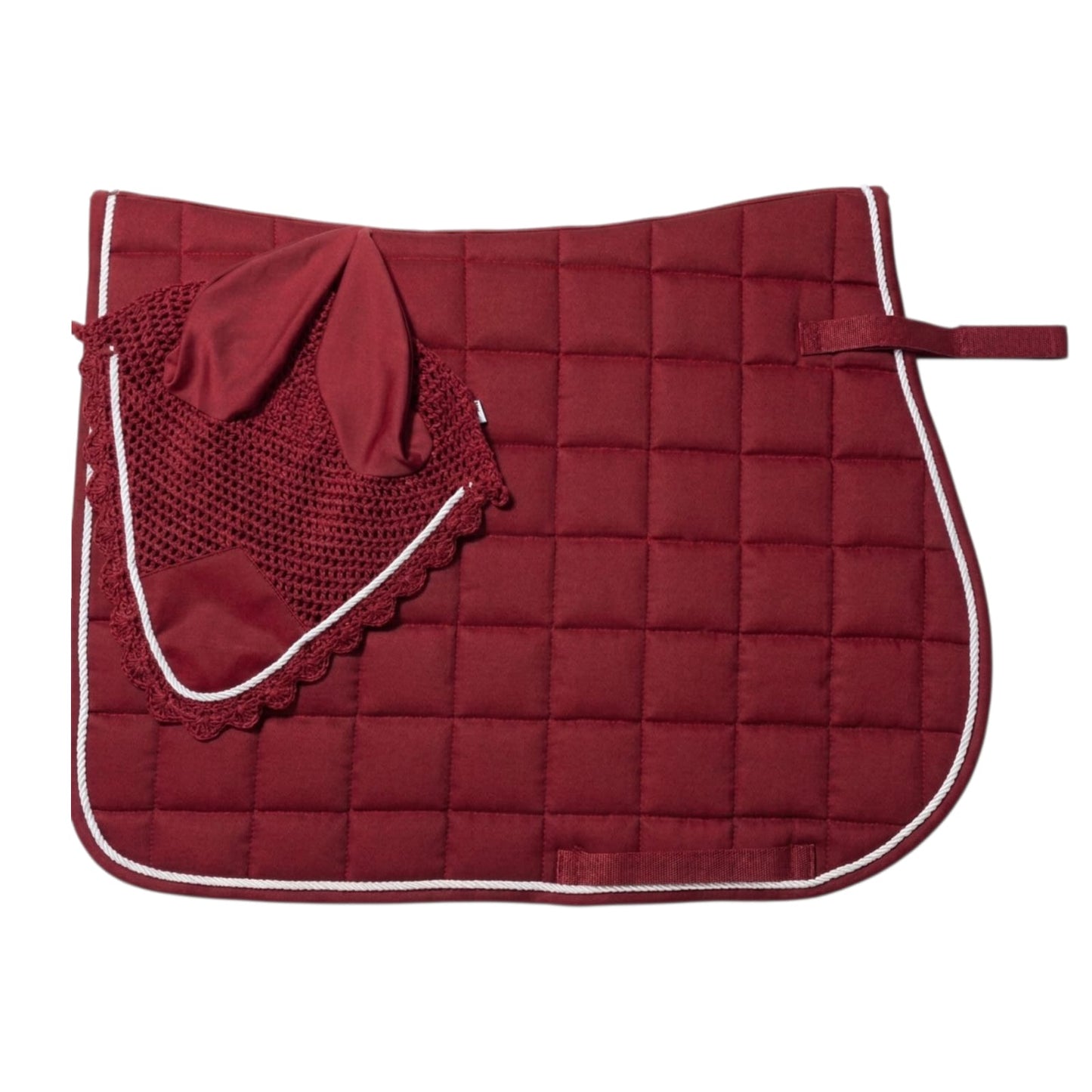 Equestrian Matching Tack Set – Saddle Pad, Ear Bonnet