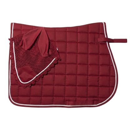 Equestrian Matching Tack Set – Saddle Pad, Ear Bonnet